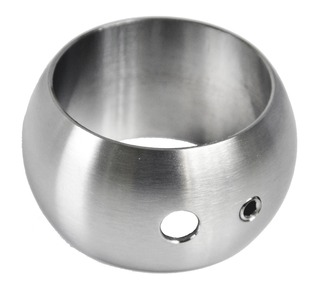 Spojka - napájecí (o 55 mm / M6 / M10), na trubku o 42,4 mm, broušená nerez K320 / AISI304
