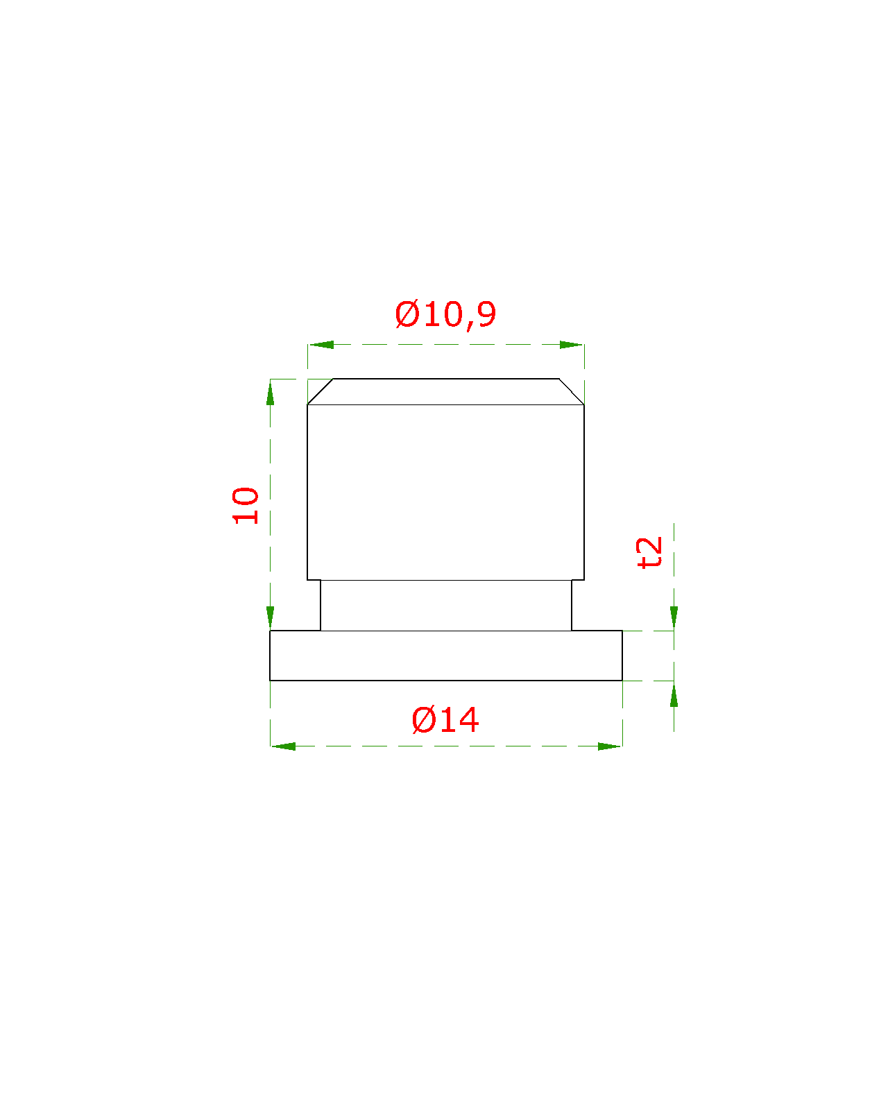 Ukončení - zátka na trubku o 14x1,5 mm, plný materiál, broušená nerez K320 / AISI304 (1)