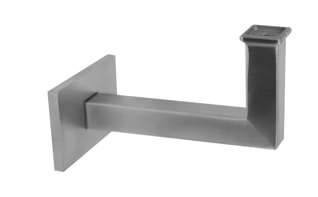 Držák madla na stěnu (55x85mm), broušená nerez K320 /AISI304
