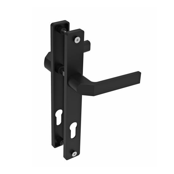 Komplet dveřního kování ZAMAK slitina barva komax, na vložku, klika-klika, rozteč 90mm