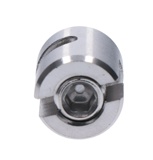 Úchyt pro nerezové lanko o 4mm, broušená nerez K320 /AISI304 (3)