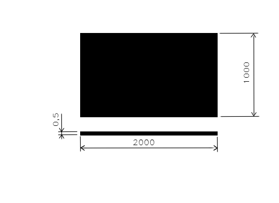 Plech nerez 0,5mm/1x2m/ 1.4301 lesk+folie