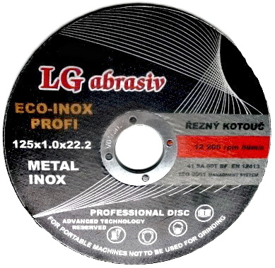 Kotouč řezný 125x1 LG eco (118418)