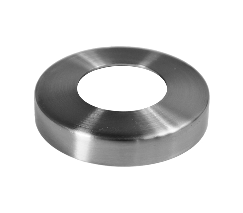Kryt příruby (o 90x15 mm) na trubku o 40,0 mm, otvor o 40,4 mm, broušená nerez K320 / AISI