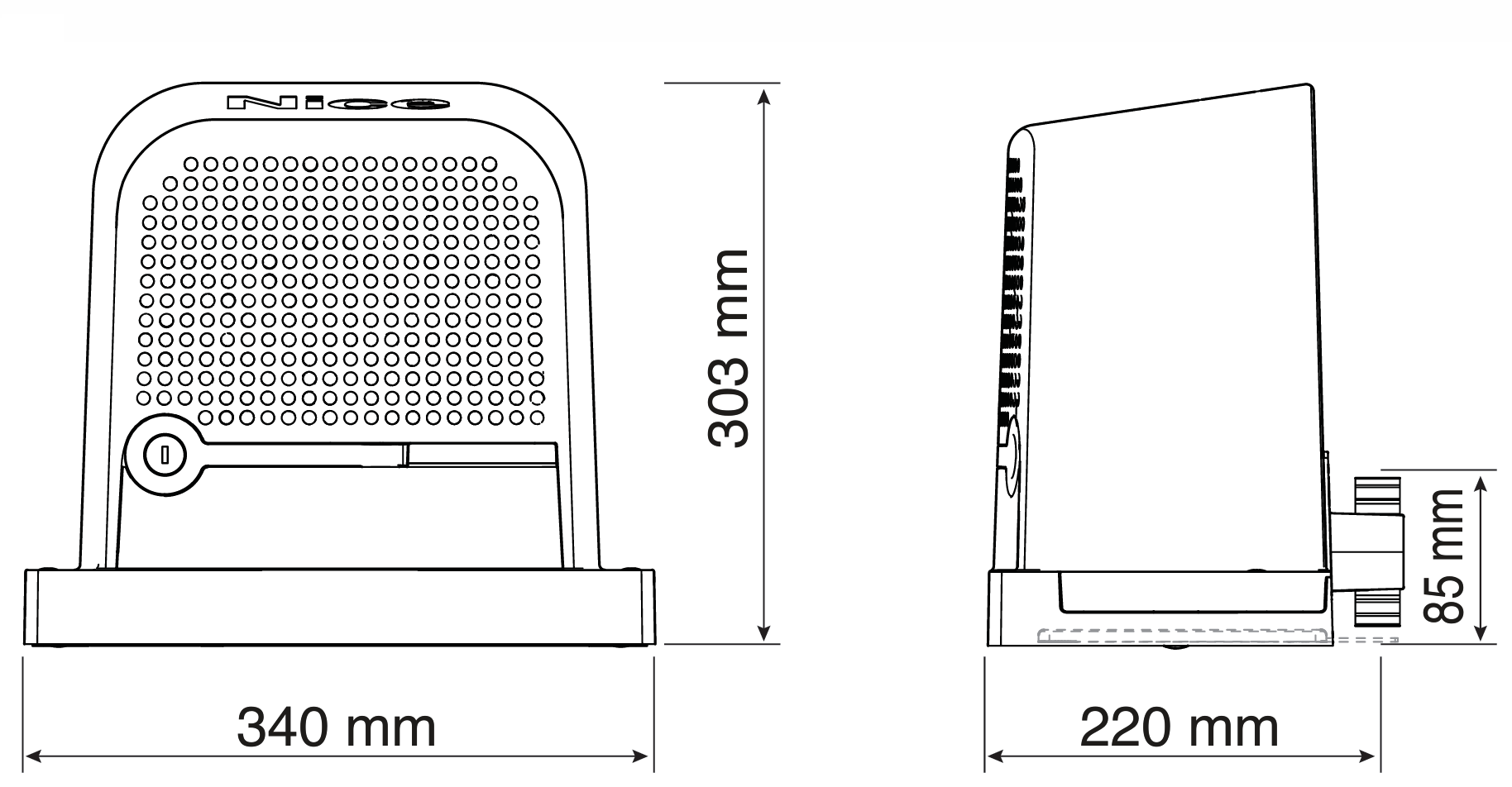 Sada pohonu NICE ROBUS600 set dle foto, max 600kg, Max. délka křídla: 8m, Hřeben MOD4 (1)