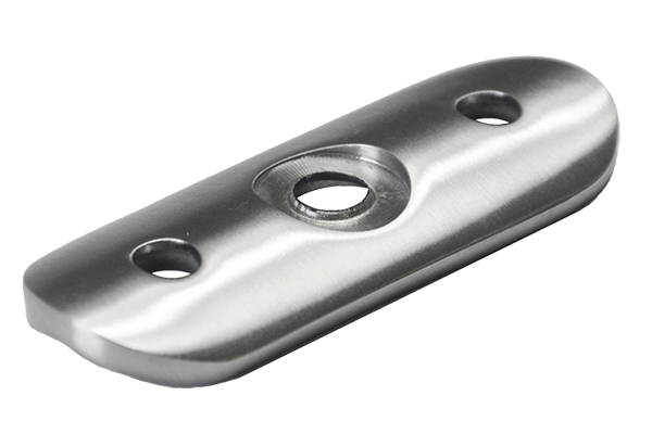 Dopojovací deska přímá na trubku o 48.3mm, broušená nerez K320 / AISI304