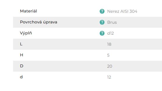 Nerezová záslepka prutové výplně (ukončení) k zábradlím na D12 (1)