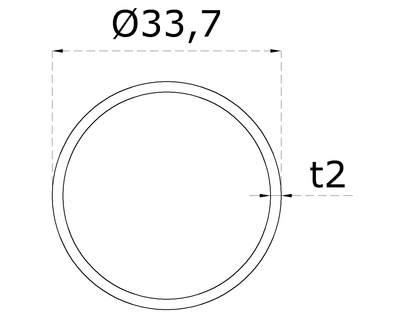 trubka o 33.7x2.0mm, broušená nerez K320 /AISI304  cena za 1ks(5m) (1)