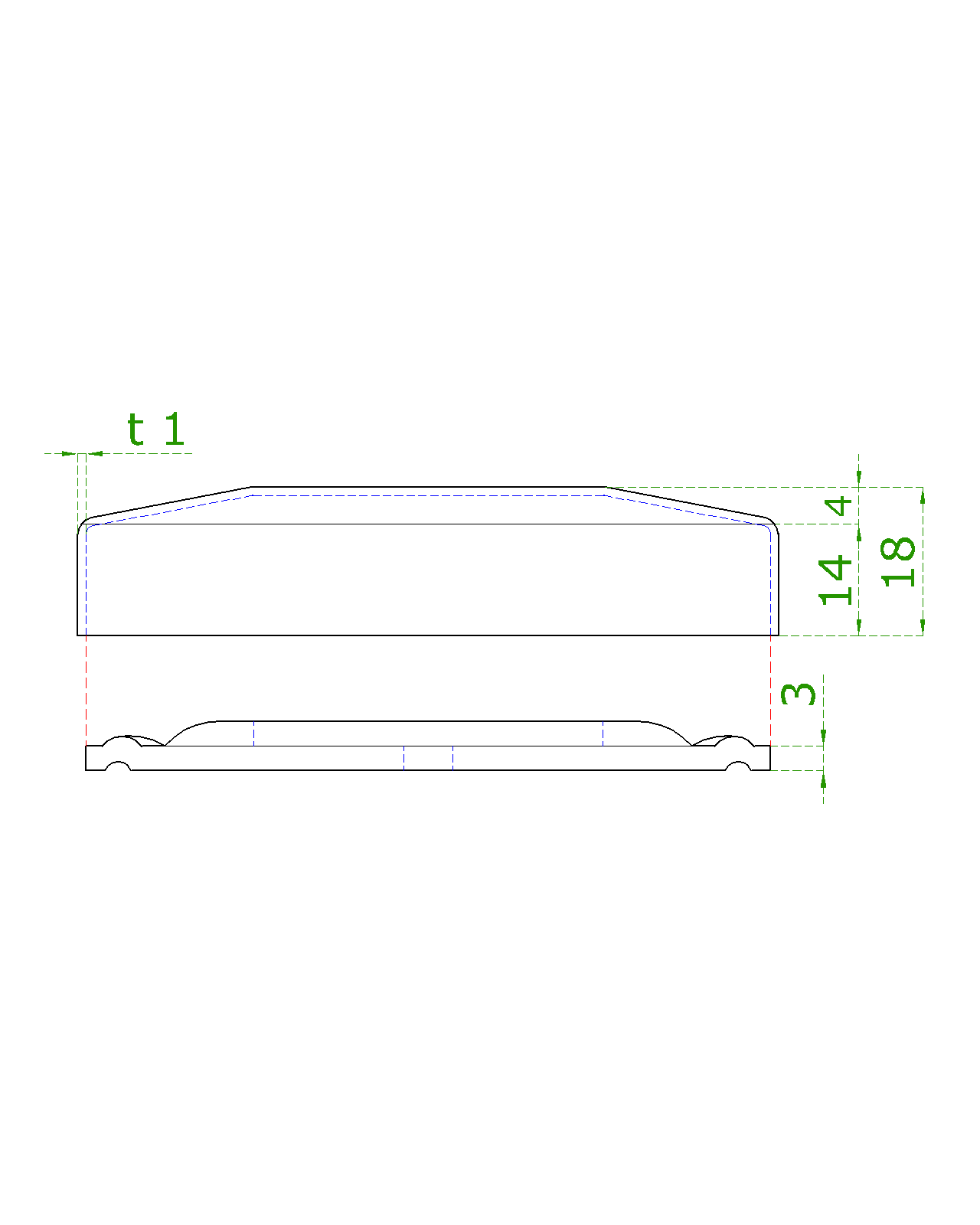 Kotevní deska s krytkou (set) na trubku ø 42,4 mm (ø 85 mm), nerez broušená K320 / AISI304