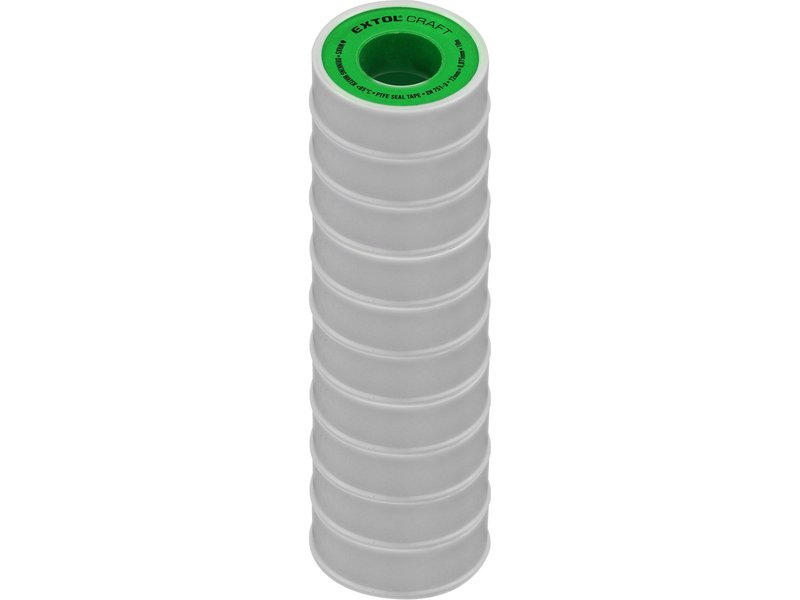 pásky těsnící teflonové, 1KS, 12mm x 10m extool