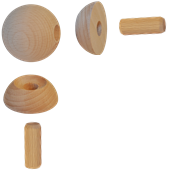 dřevěný spojovací kloub (ø 42mm), nastavitelný (úhel 0 ° - 90 °), mater