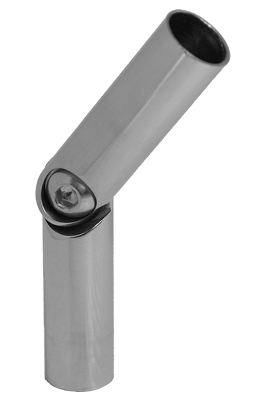 Spoj nastavitelný ø 12mm (0-60 °) s kloubem, leštěná nerez / AISI304