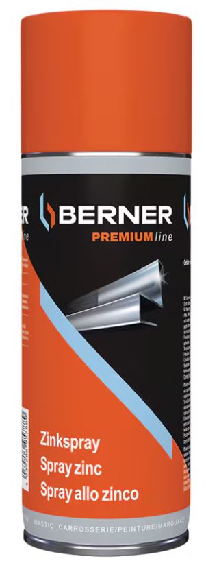 Zinkový sprej ŠEDÝ Berner 400ml